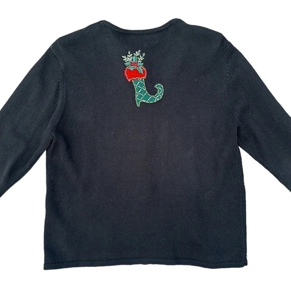 Vintage Heirloom Collectibles Ugly Christmas Sweater Cardigan Women’s - Picture 6 of 9